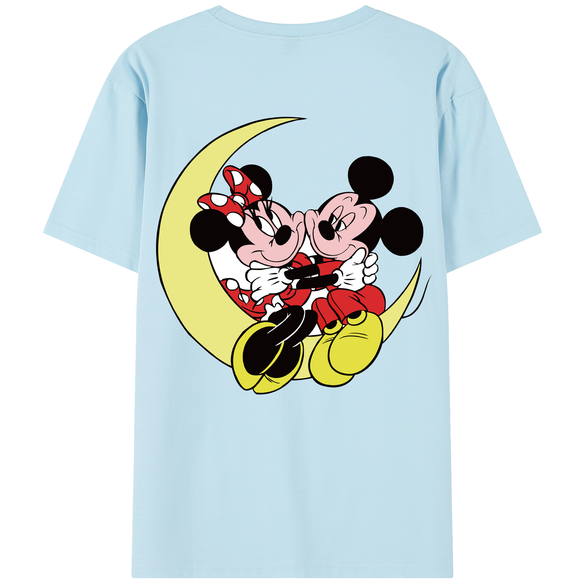 （画像用） ミッキーマウス Mickey Mouse 綿100％半袖Tシャツ（背面プリント）